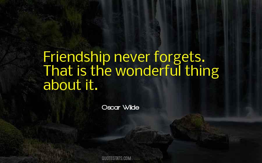 Friendship Never Forgets Quotes #206189