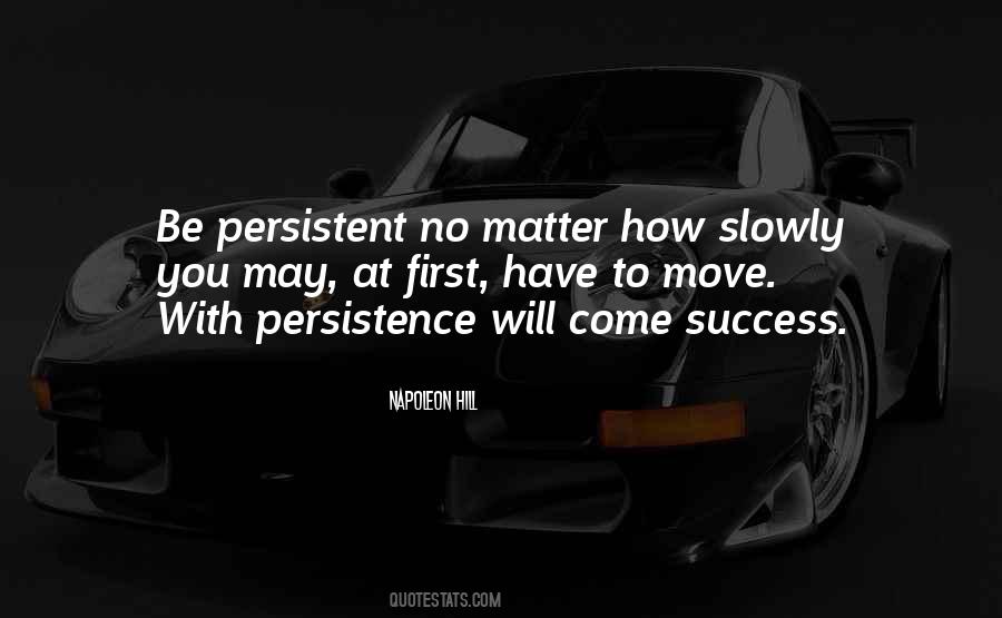 Persistence Success Quotes #1234969