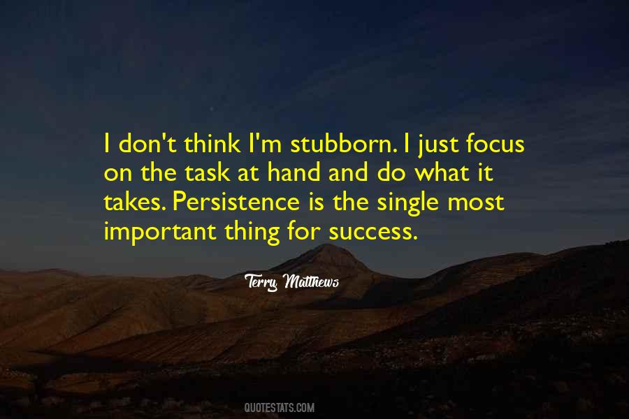 Persistence Success Quotes #1665270