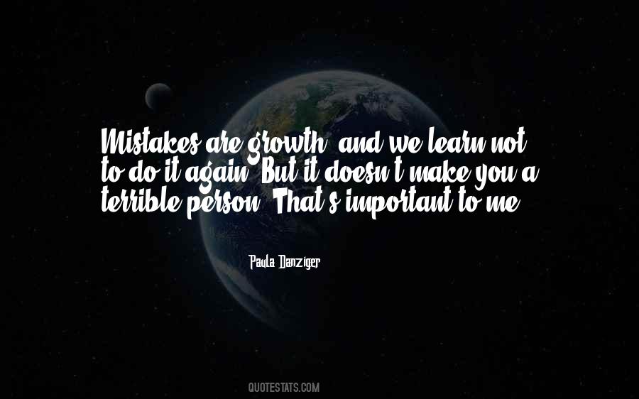 Growth Mistakes Quotes #1275979