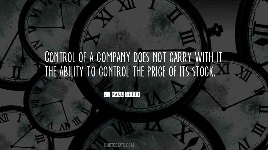 Price Control Quotes #964937