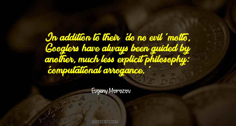 Evil Philosophy Quotes #639044
