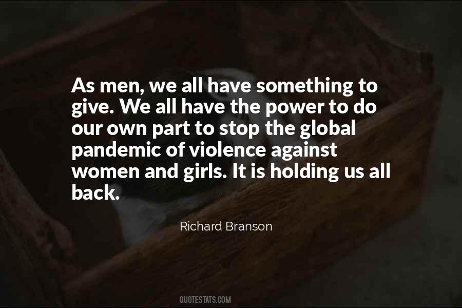 Giving Something Back Quotes #1245465