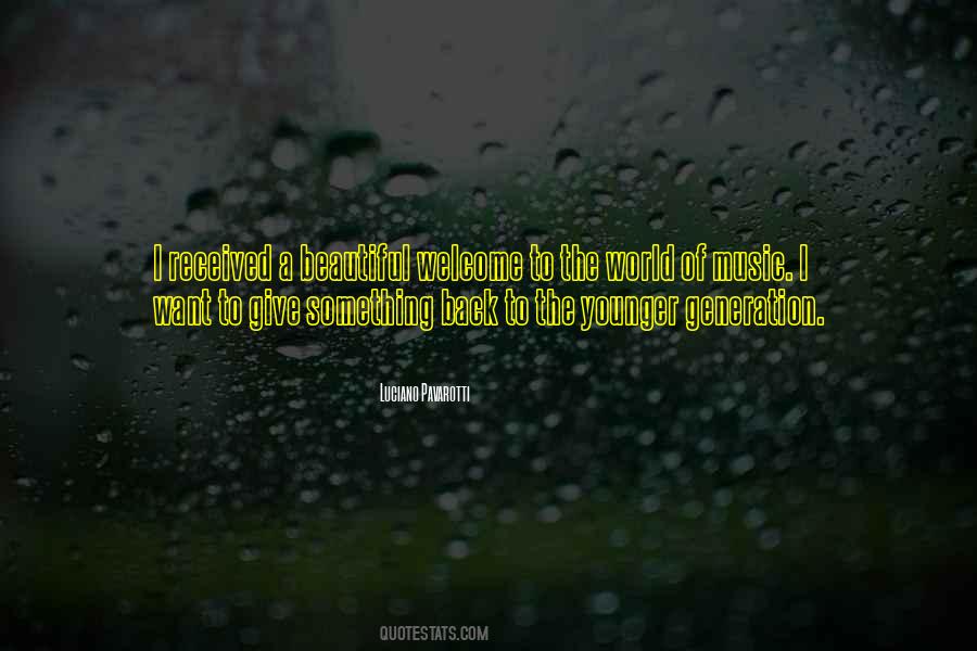Giving Something Back Quotes #213656