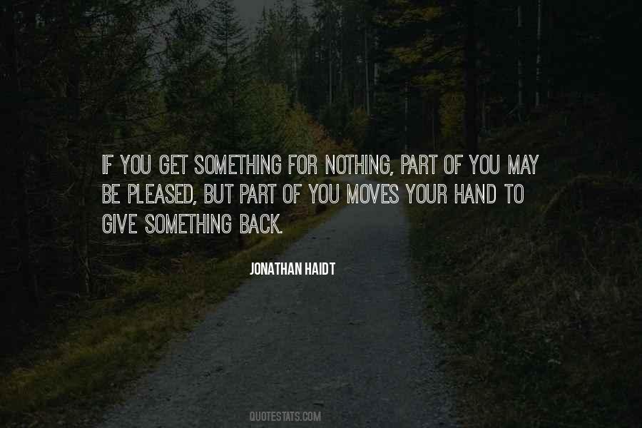 Giving Something Back Quotes #296053