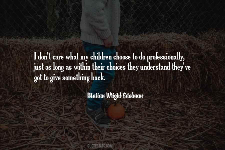 Giving Something Back Quotes #856879