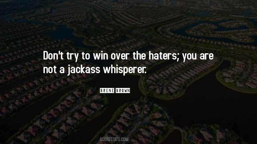 To The Haters Quotes #744545