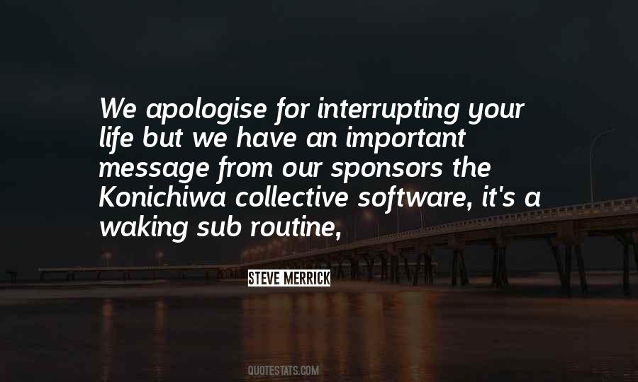 Quotes About Your Routine #312710