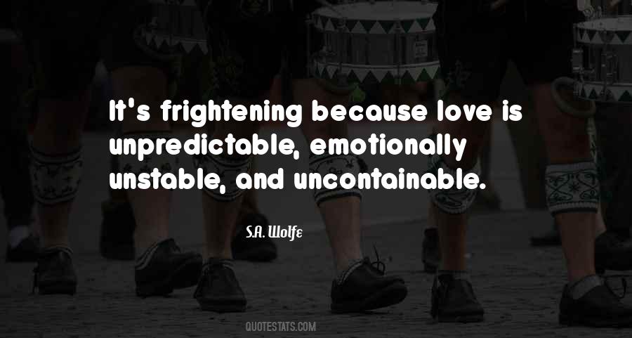Frightening Love Quotes #1140245