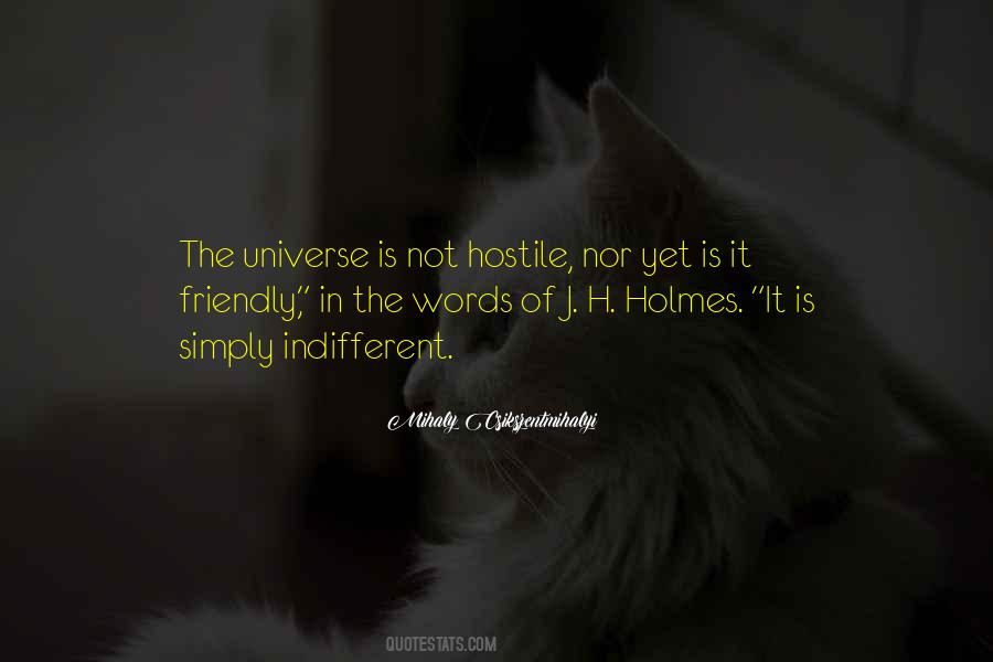 Universe Is Indifferent Quotes #1451855