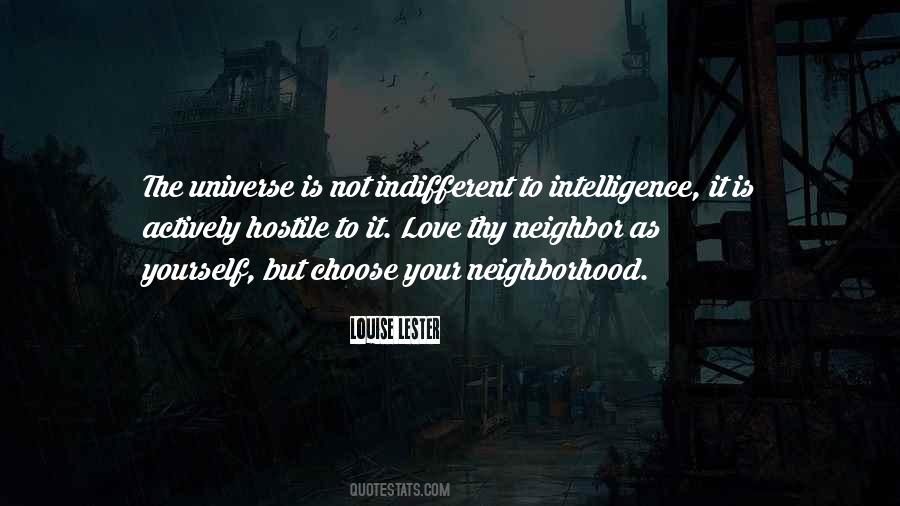 Universe Is Indifferent Quotes #1595232