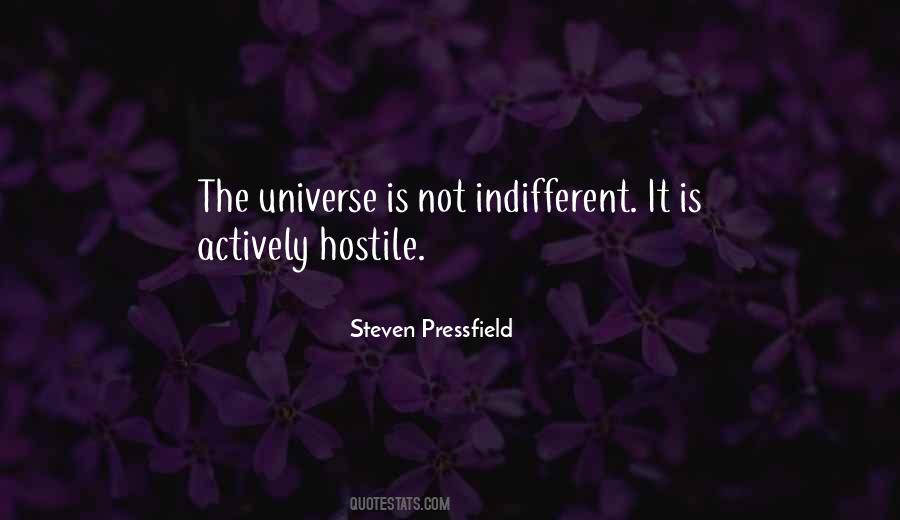 Universe Is Indifferent Quotes #525754