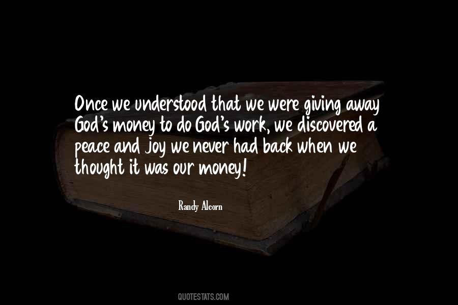 Peace And Money Quotes #1286156