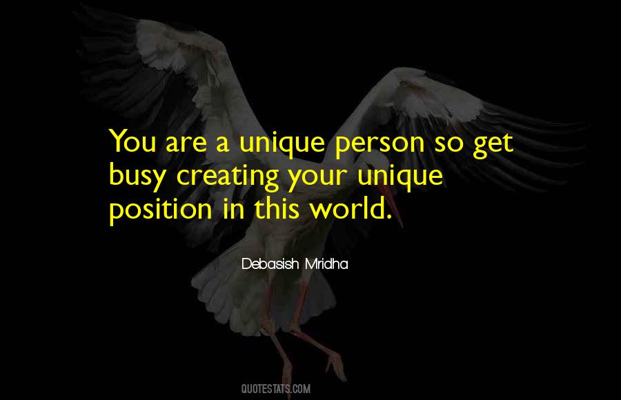 You Are So Unique Quotes #1140508