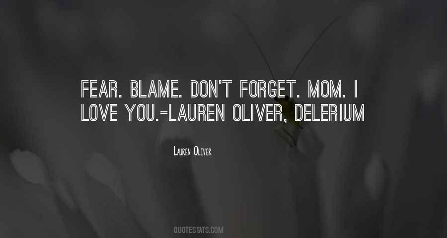 Love Blame Quotes #606144