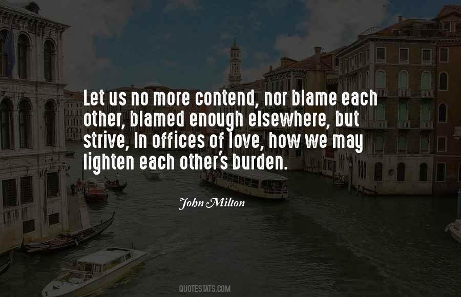 Love Blame Quotes #655238