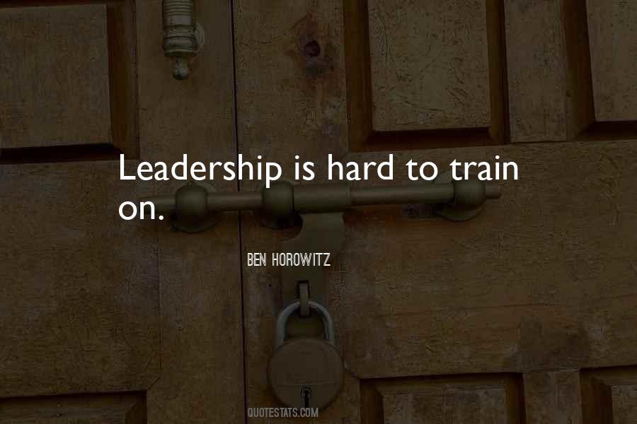 Leadership Is Hard Quotes #1322857