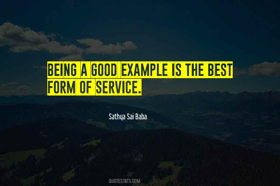 Quotes About Being An Example To Others #18683