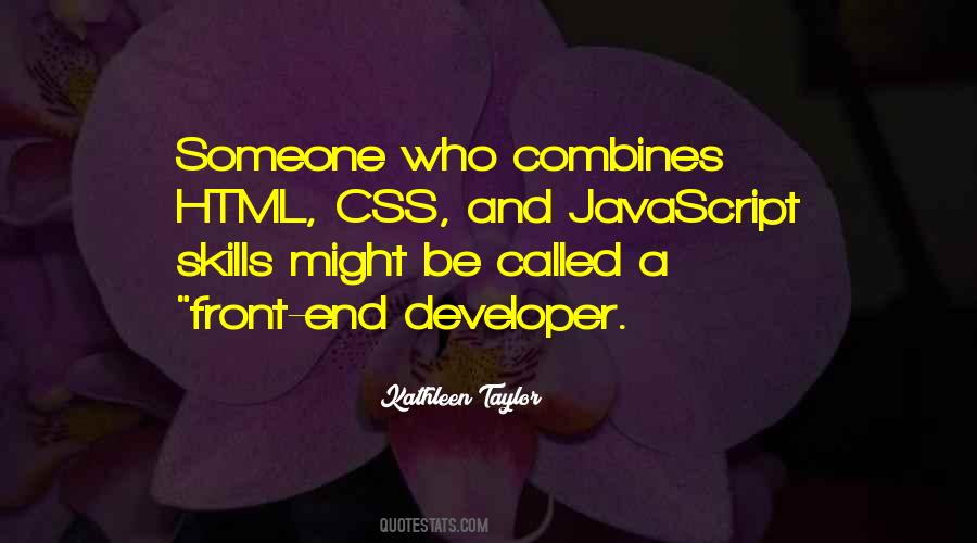 Front End Developer Quotes #924340