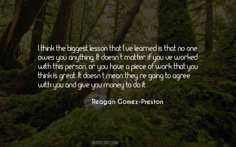 Biggest Lesson Quotes #317779