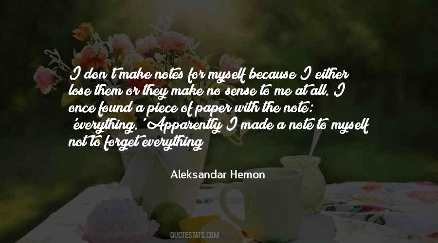 Notes To Myself Quotes #1320544