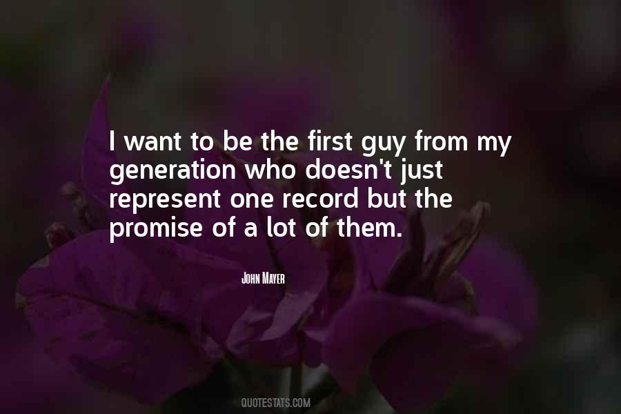 First Promise Quotes #1183706