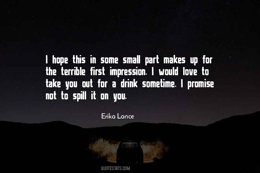 First Promise Quotes #1438532