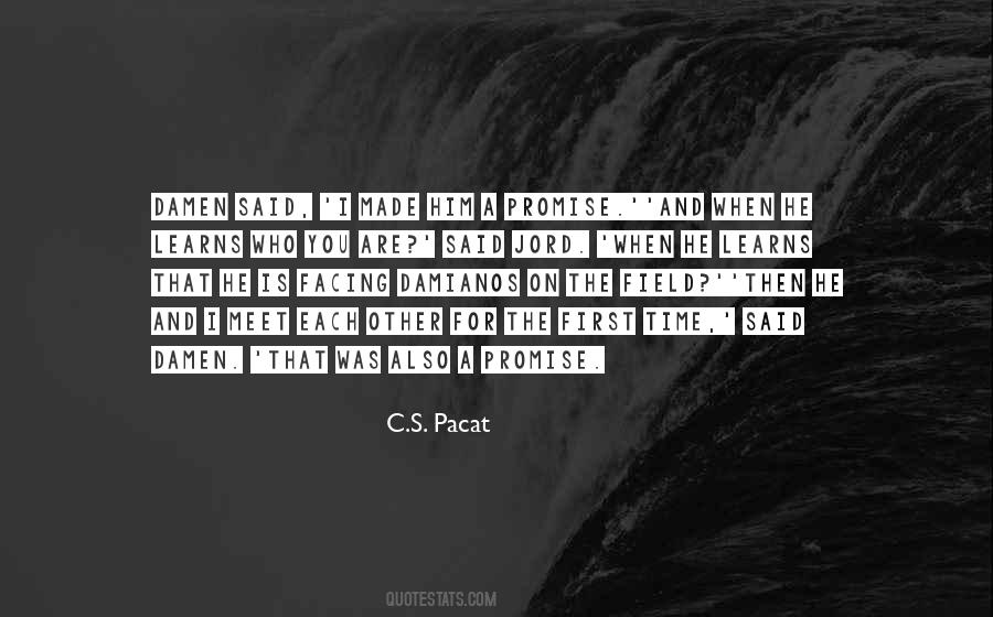 First Promise Quotes #856968