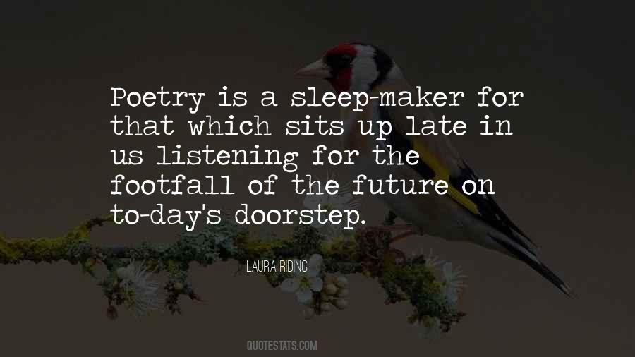 Sleep Poetry Quotes #1589503