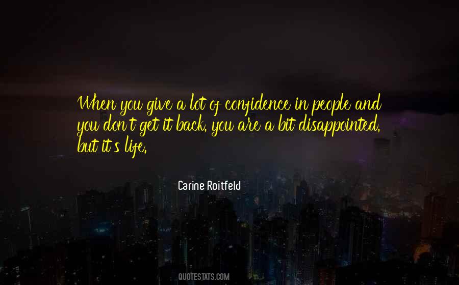When Disappointed Quotes #218177