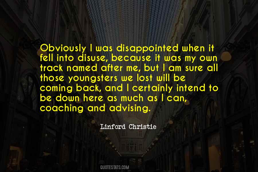 When Disappointed Quotes #524175