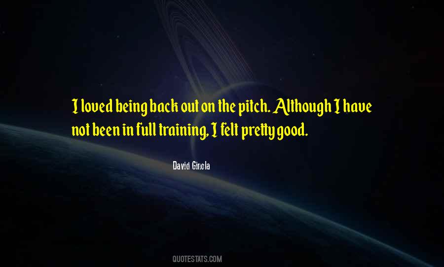 Back In Training Quotes #1810853