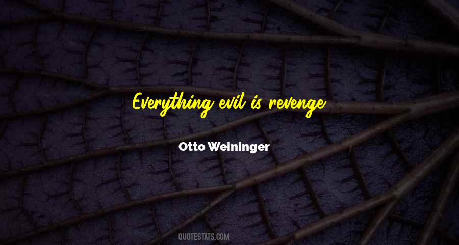 Revenge Evil Quotes #712834