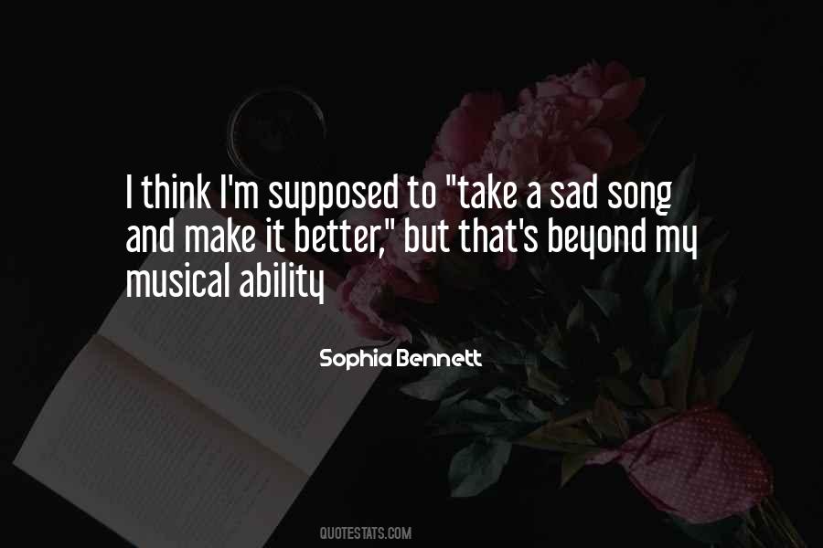 Quotes About Music Sad #629746