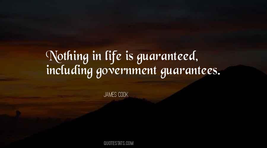 Quotes About Guarantees In Life #1643701