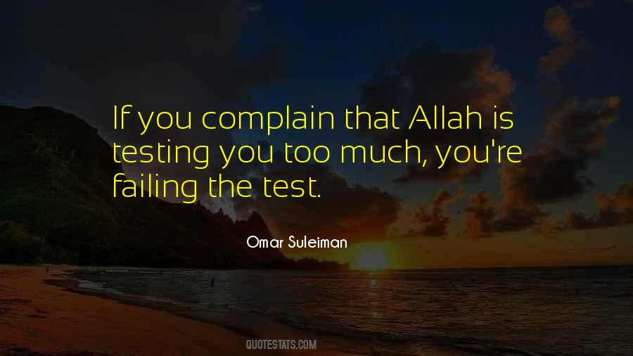 Allah Tests You Quotes #1482252