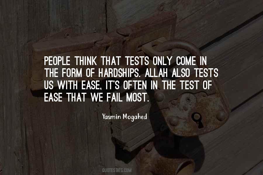 Allah Tests You Quotes #683443