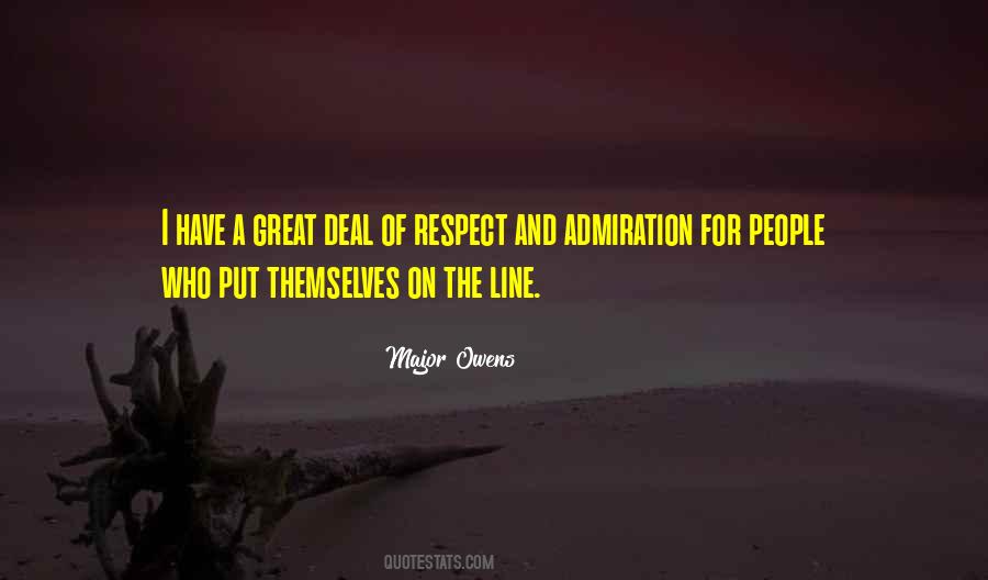 Admiration Respect Quotes #1277357