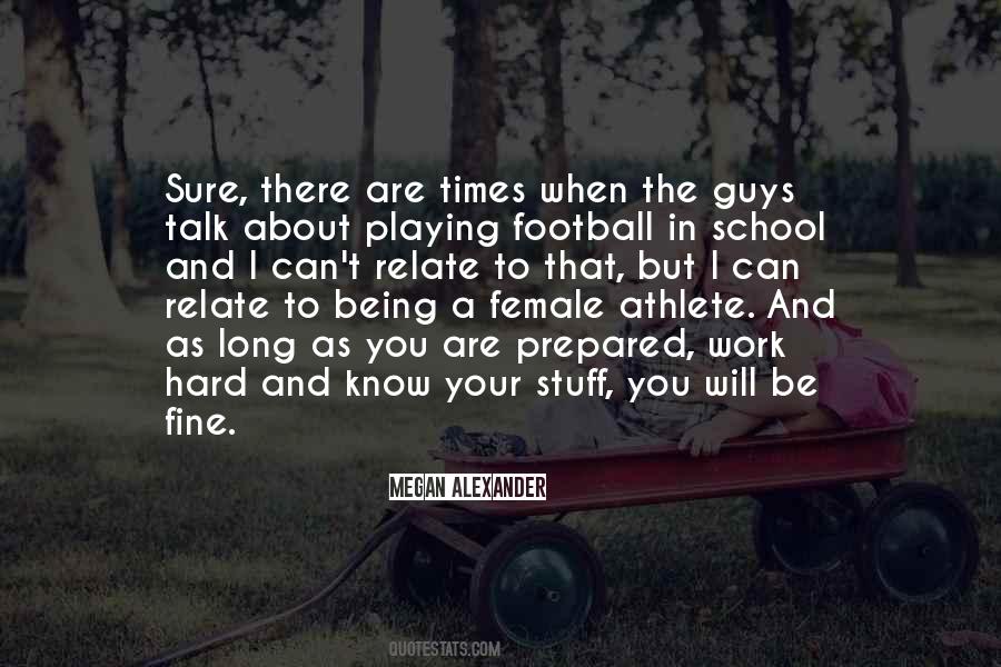 Football Athlete Quotes #564089