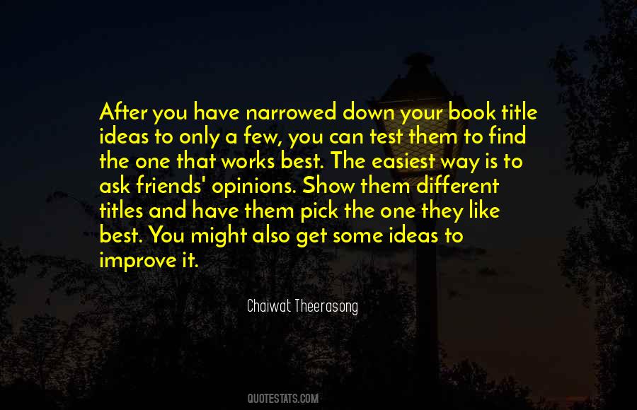 Best Way To Improve Quotes #629948