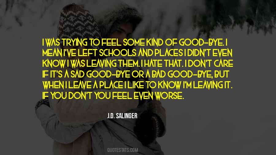 Goodbye Sad Quotes #1200885