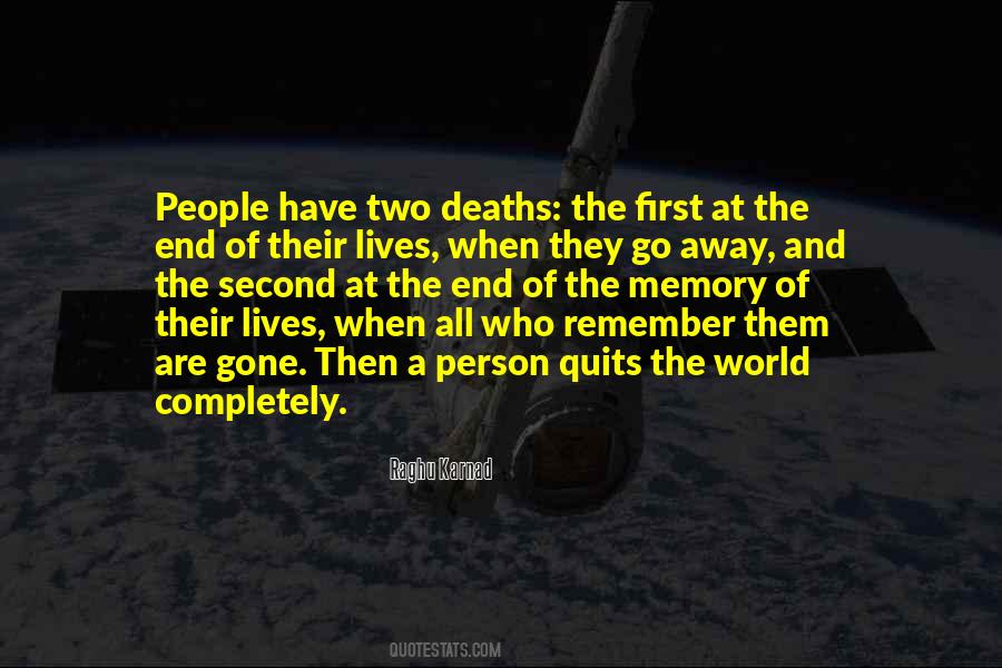 Two Deaths Quotes #86045