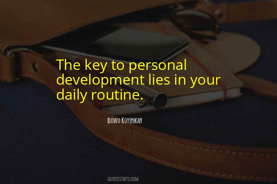 Your Daily Routine Quotes #168379