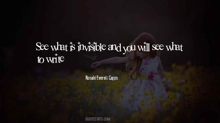 Invisible To You Quotes #321920
