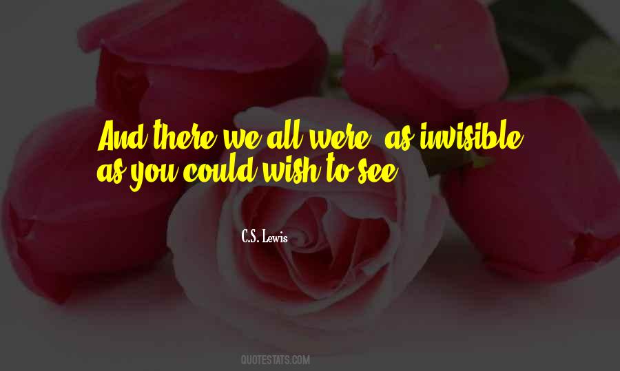 Invisible To You Quotes #563747