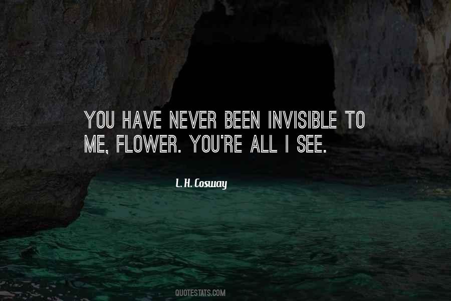 Invisible To You Quotes #991116