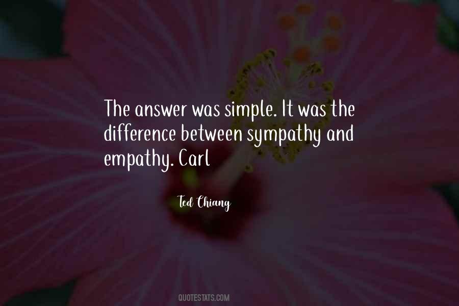 Sympathy Empathy Quotes #1358009