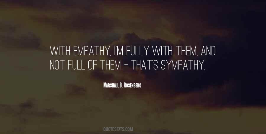 Sympathy Empathy Quotes #679931