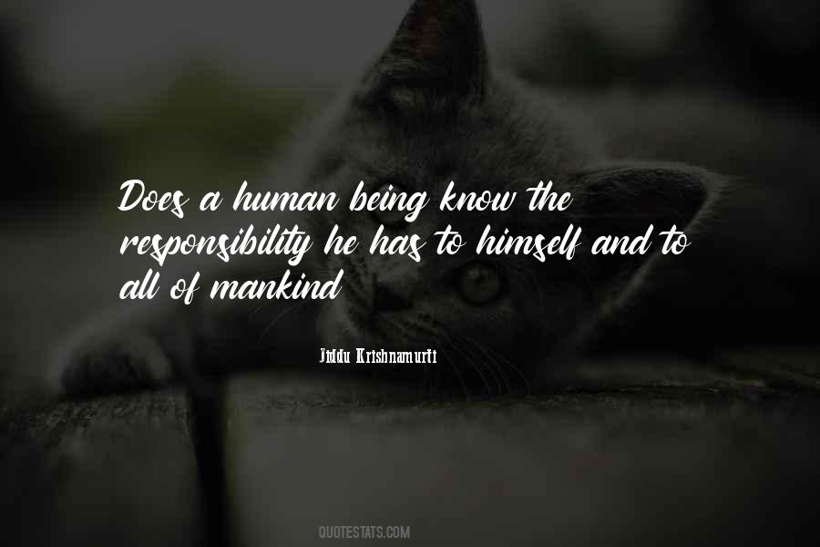 Mankind Human Quotes #305837