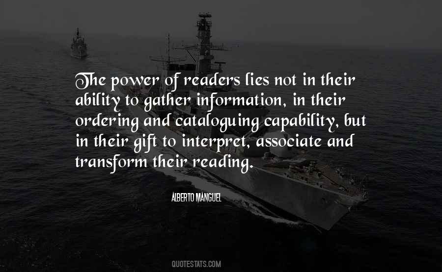 Quotes About The Gift Of Reading #681781
